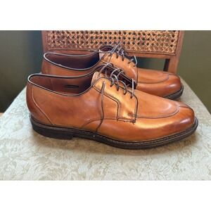 Allen Edmonds Ashton Light Walnut Derby Lace Up With Rubber Soles US10 New